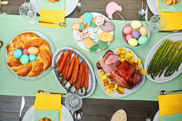 Classic Easter meal spread Easter dinner ideas